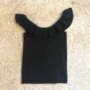 Loft sweater tank ruffle. EUC XSmall